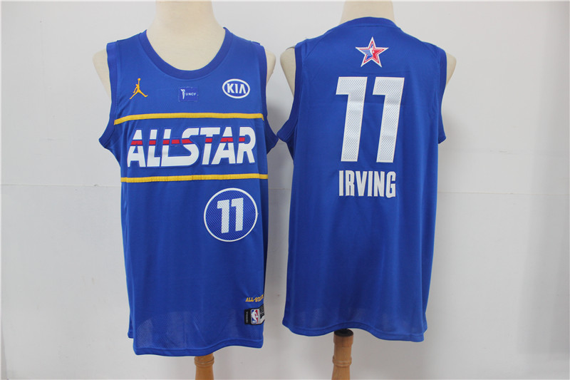 Men Boston Celtics #11 Irving blue 2021 NBA All Star jerseys 